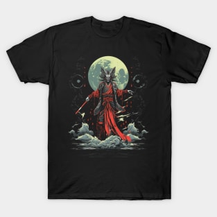 Japanese Samurai Shaman, Halloween T-Shirt